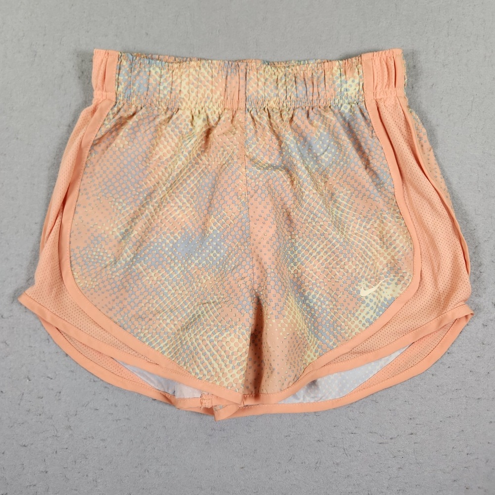 Nike Tempo Dri-FIT Women's Running Shorts Peach Tye Dye Scale Patten XS NWT